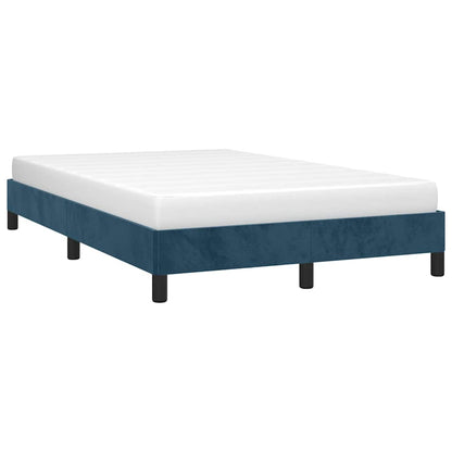 Giroletto senza Materasso Blu Scuro 120x200 cm in Velluto