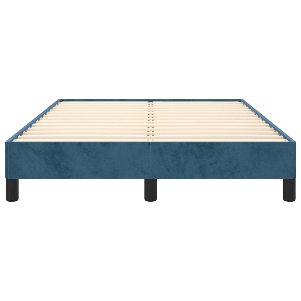 Giroletto senza Materasso Blu Scuro 120x200 cm in Velluto
