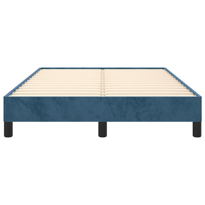 Giroletto senza Materasso Blu Scuro 120x200 cm in Velluto