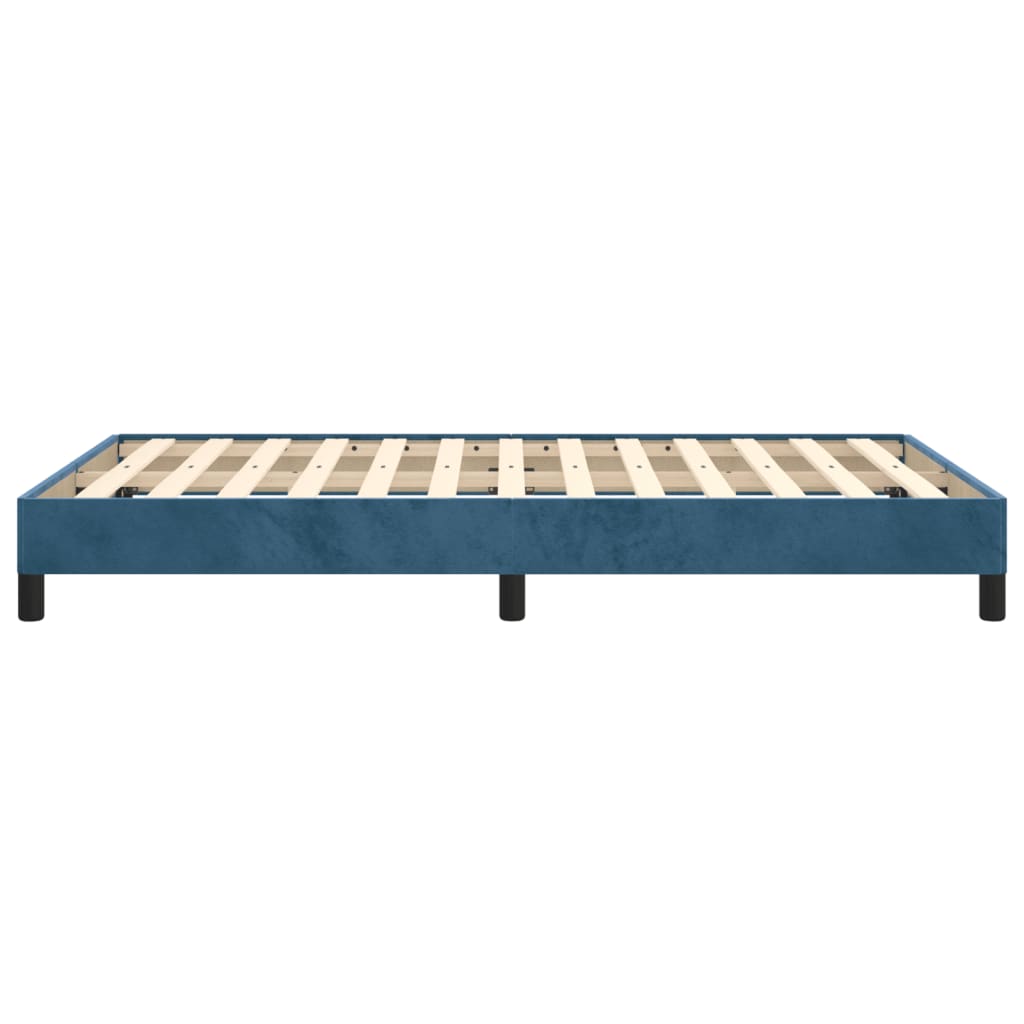 Giroletto senza Materasso Blu Scuro 120x200 cm in Velluto