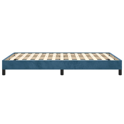 Giroletto senza Materasso Blu Scuro 120x200 cm in Velluto