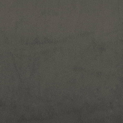 Giroletto senza Materasso Grigio Scuro 140x190 cm Velluto