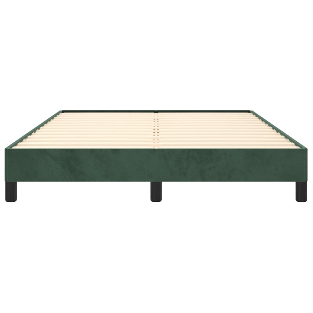 Giroletto senza Materasso Verde Scuro 140x190 cm in Velluto - homemem39