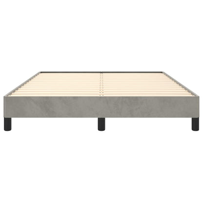 Giroletto senza Materasso Grigio Chiaro 140x200 cm Velluto | homemem39