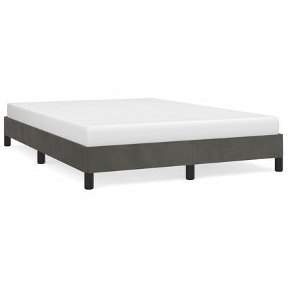 Giroletto senza Materasso Grigio Scuro 140x200 cm Velluto | homemem39