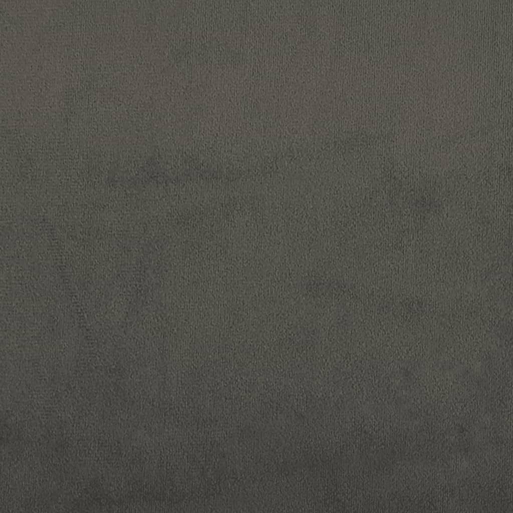 Giroletto senza Materasso Grigio Scuro 140x200 cm Velluto | homemem39