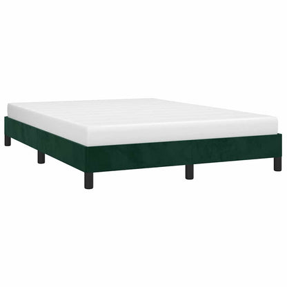 Giroletto senza Materasso Verde Scuro 140x200 cm in Velluto