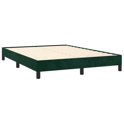 Giroletto senza Materasso Verde Scuro 140x200 cm in Velluto