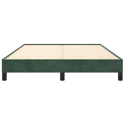 Giroletto senza Materasso Verde Scuro 140x200 cm in Velluto - homemem39