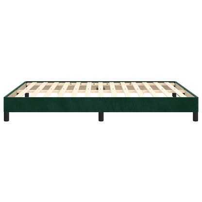 Giroletto senza Materasso Verde Scuro 140x200 cm in Velluto