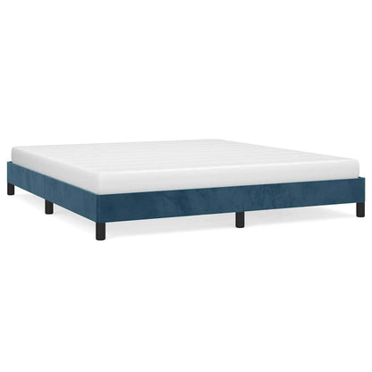 Giroletto senza Materasso Blu Scuro 180x200 cm in Velluto