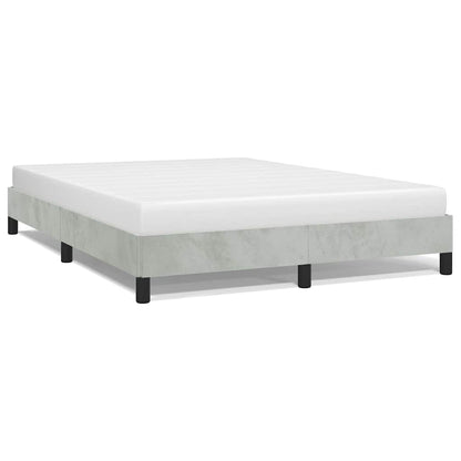 Struttura letto senza Materasso Grigio Chiaro 137x190 cm Velluto integrale | homemem39