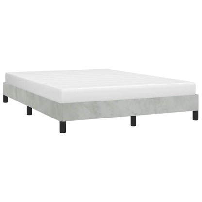 Struttura letto senza Materasso Grigio Chiaro 137x190 cm Velluto integrale | homemem39
