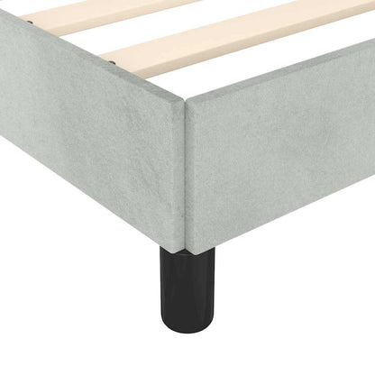 Struttura letto senza Materasso Grigio Chiaro 152x203 cm matrimoniale Velluto | homemem39