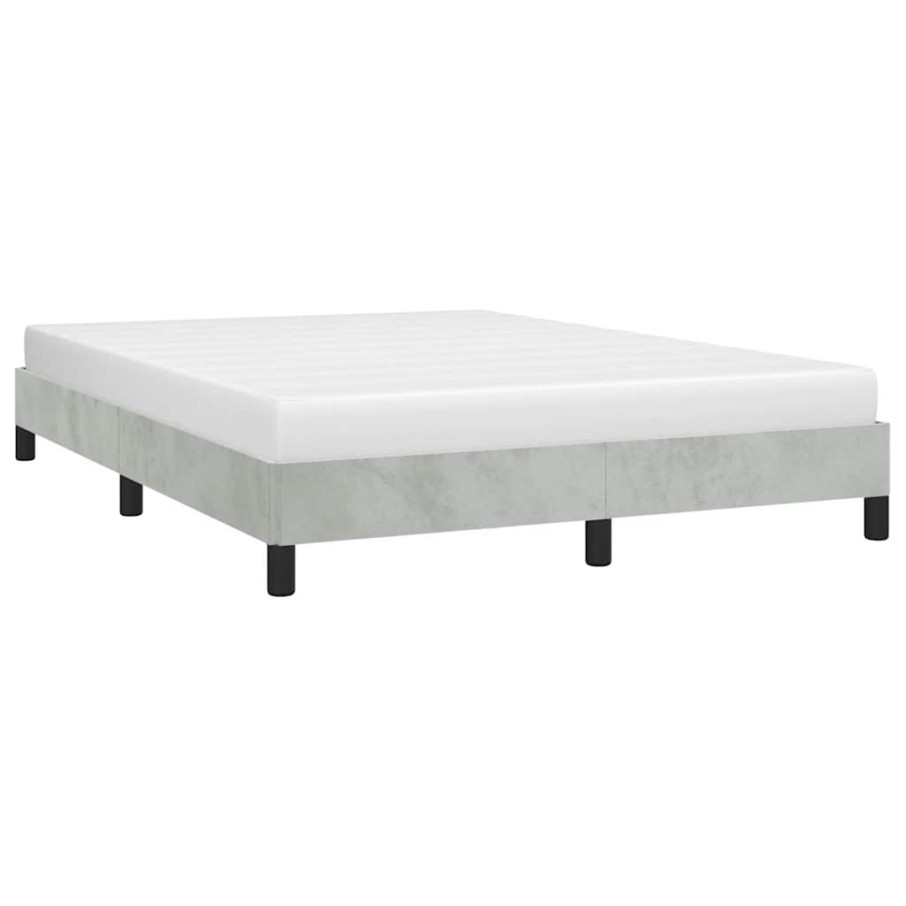 Struttura letto senza Materasso Grigio Chiaro 152x203 cm matrimoniale Velluto | homemem39