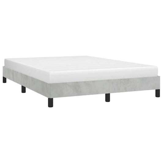 Struttura letto senza Materasso Grigio Chiaro 152x203 cm matrimoniale Velluto | homemem39