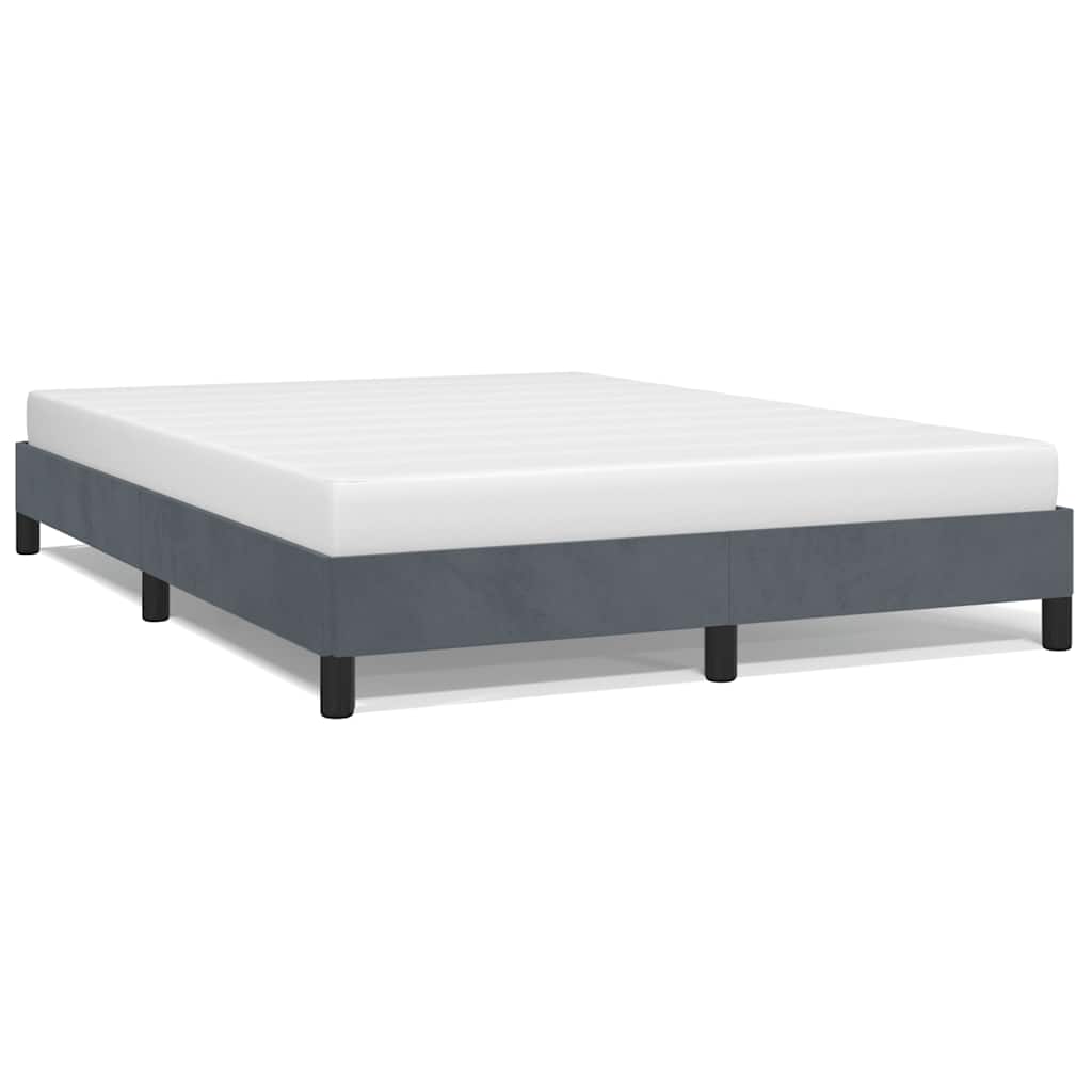 Struttura letto senza Materasso Grigio Scuro 152x203 cm matrimoniale Velluto | homemem39