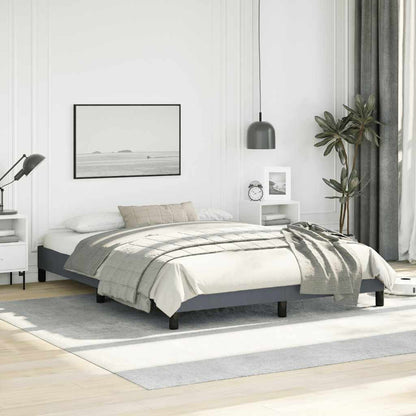 Struttura letto senza Materasso Grigio Scuro 152x203 cm matrimoniale Velluto | homemem39
