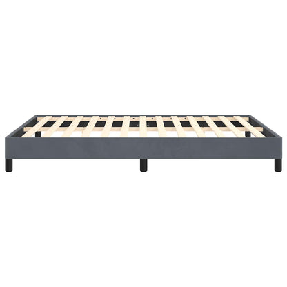 Struttura letto senza Materasso Grigio Scuro 152x203 cm matrimoniale Velluto | homemem39