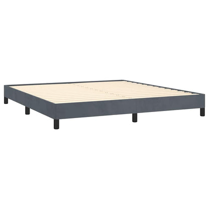 Struttura letto senza Materasso Grigio Scuro 193x203 cm matrimoniale Velluto | homemem39