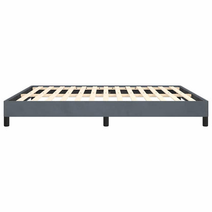 Struttura letto senza Materasso Grigio Scuro 193x203 cm matrimoniale Velluto | homemem39
