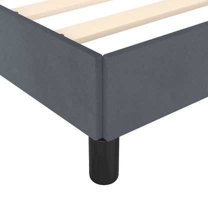 Struttura letto senza Materasso Grigio Scuro 193x203 cm matrimoniale Velluto | homemem39