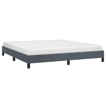 Struttura letto senza Materasso Grigio Scuro 193x203 cm matrimoniale Velluto | homemem39