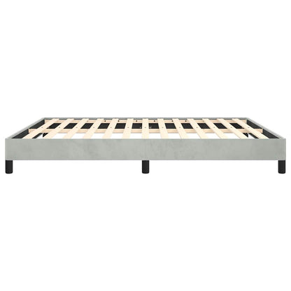 Struttura letto senza Materasso Grigio Chiaro California King Velluto | homemem39