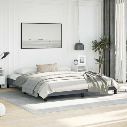 Struttura letto senza Materasso Grigio Scuro California King Velluto | homemem39