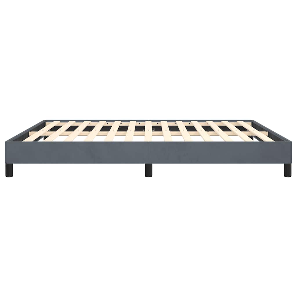 Struttura letto senza Materasso Grigio Scuro California King Velluto | homemem39