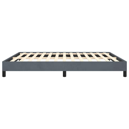 Struttura letto senza Materasso Grigio Scuro California King Velluto | homemem39
