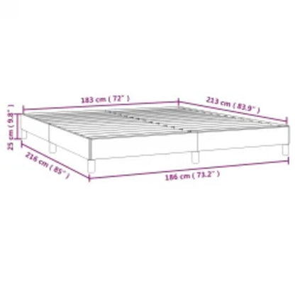 Struttura letto senza Materasso Grigio Scuro California King Velluto | homemem39