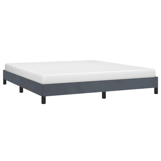 Struttura letto senza Materasso Grigio Scuro California King Velluto | homemem39