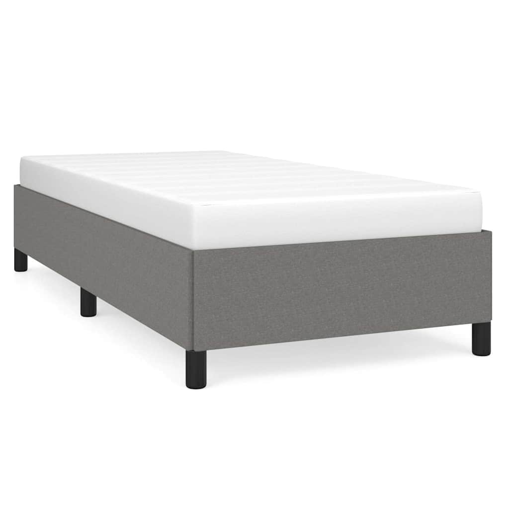 Giroletto senza Materasso Grigio Scuro 90x190 cm Tessuto