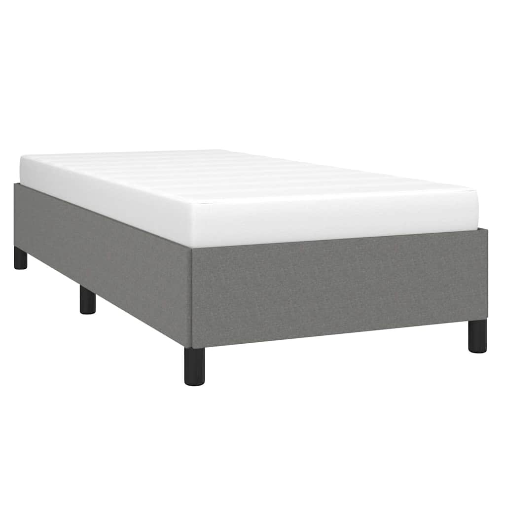 Giroletto senza Materasso Grigio Scuro 90x190 cm Tessuto
