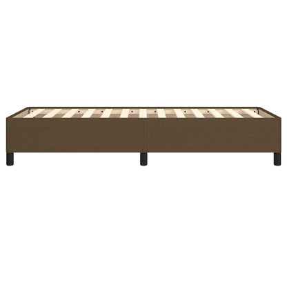 Giroletto senza Materasso Marrone Scuro 90x190 cm Tessuto
