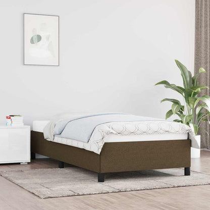 Giroletto senza Materasso Marrone Scuro 90x190 cm Tessuto