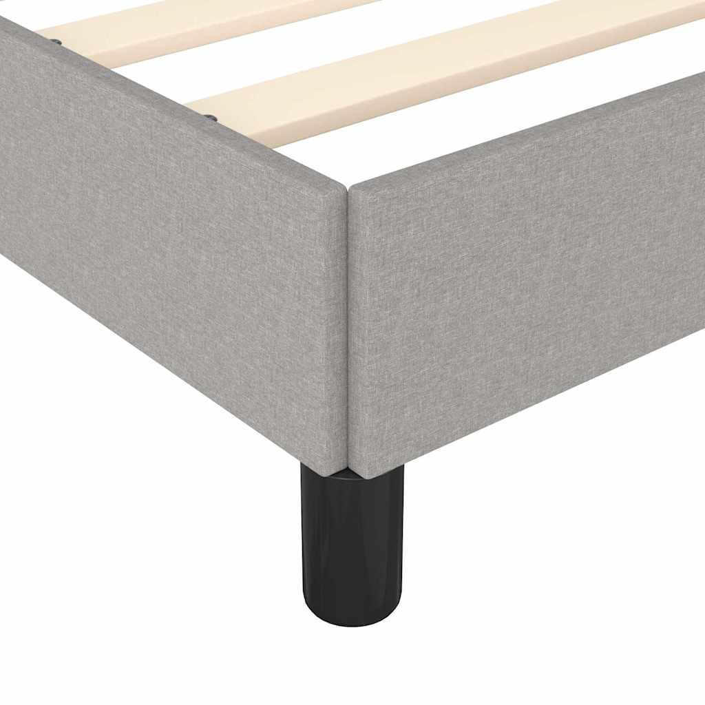 Giroletto senza Materasso Grigio Chiaro 90x200 cm Tessuto