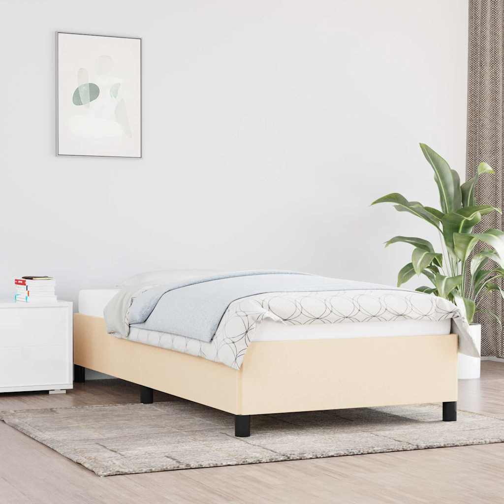 Giroletto senza Materasso Crema 100x200 cm in Tessuto