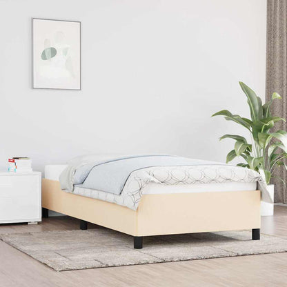 Giroletto senza Materasso Crema 100x200 cm in Tessuto