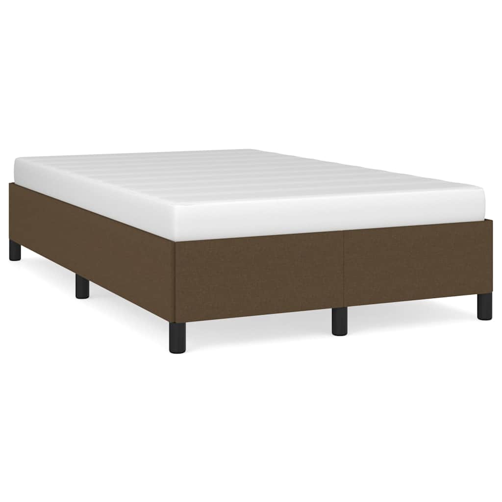 Giroletto senza Materasso Marrone Scuro 120x200 cm Tessuto