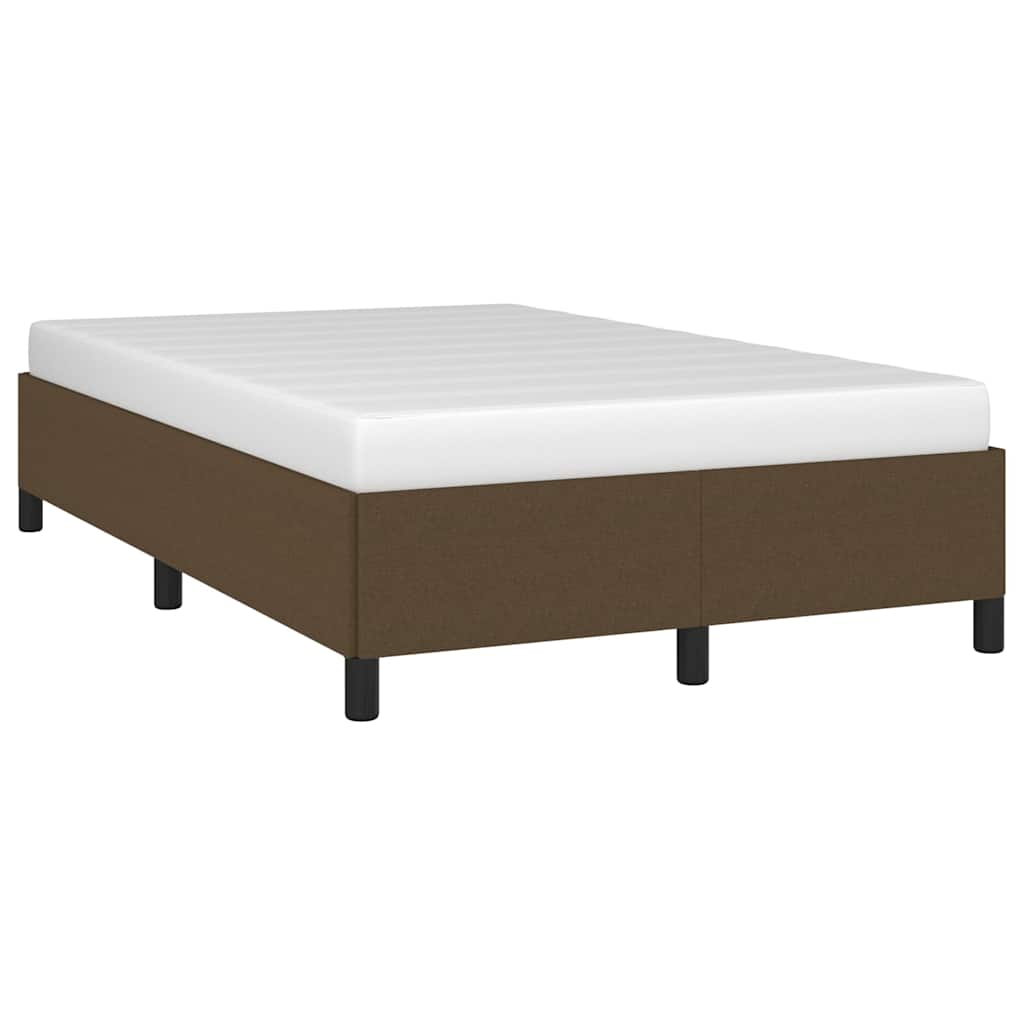 Giroletto senza Materasso Marrone Scuro 120x200 cm Tessuto