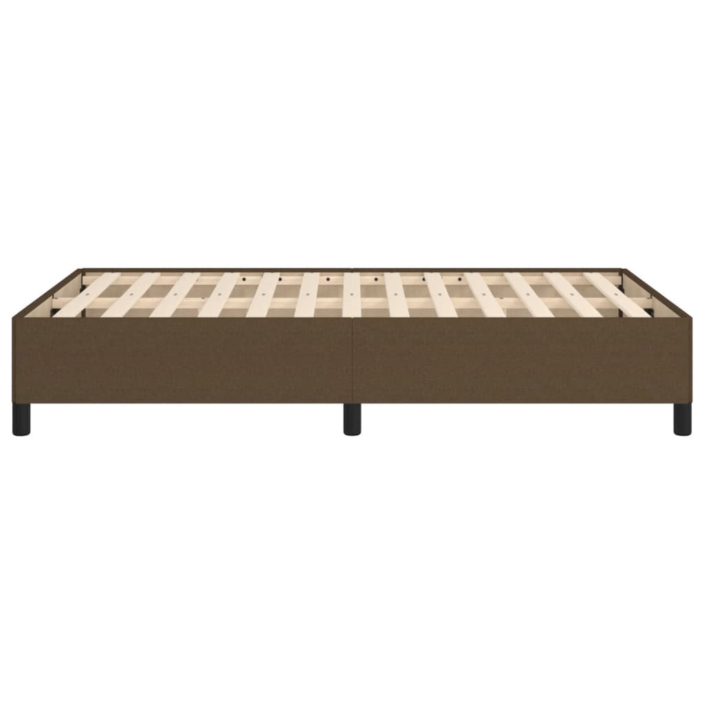 Giroletto senza Materasso Marrone Scuro 120x200 cm Tessuto