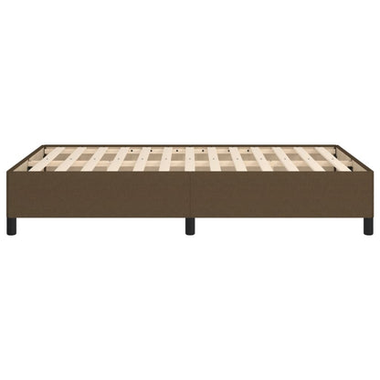 Giroletto senza Materasso Marrone Scuro 120x200 cm Tessuto