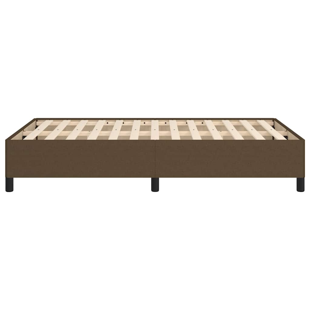 Giroletto senza Materasso Marrone Scuro 120x200 cm Tessuto