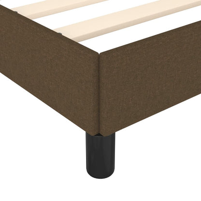 Giroletto senza Materasso Marrone Scuro 120x200 cm Tessuto