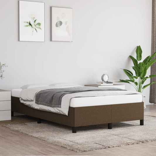 Giroletto senza Materasso Marrone Scuro 120x200 cm Tessuto