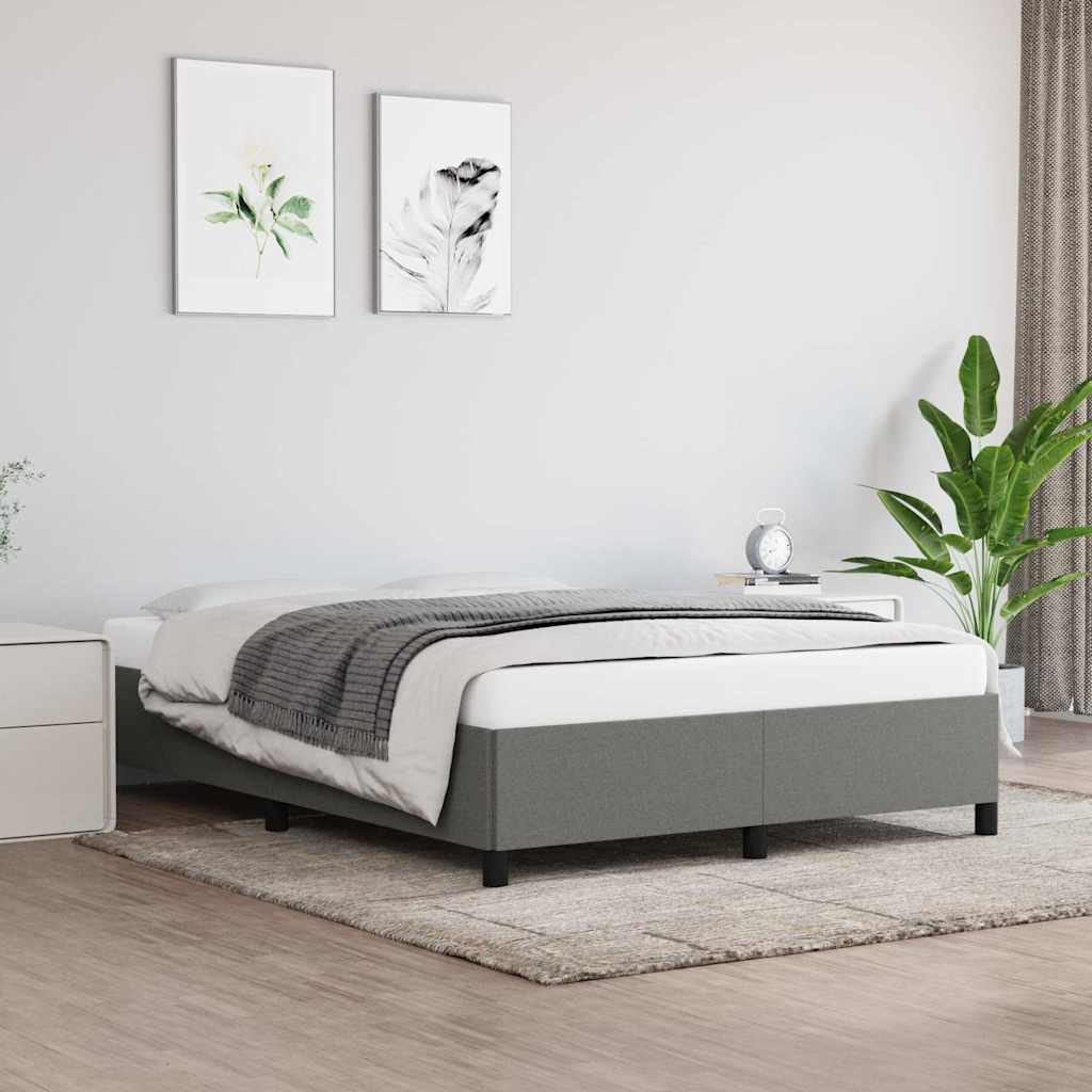 Giroletto senza Materasso Grigio Scuro 140x190 cm Tessuto