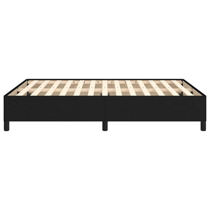 Giroletto senza Materasso Nero 140x190 cm in Tessuto