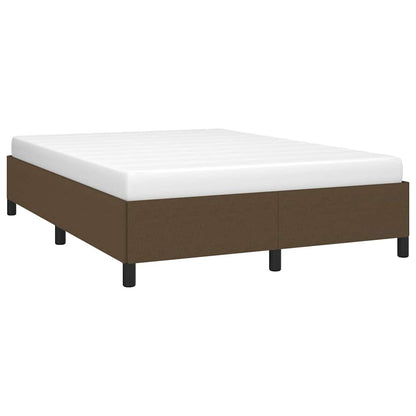 Giroletto senza Materasso Marrone Scuro 140x190 cm Tessuto